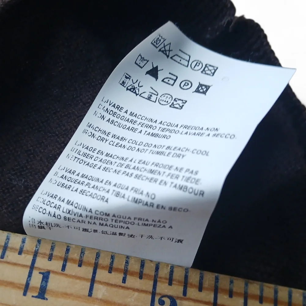 Versace Women's Size XL Elegant Chocolate Brown Color Wool V-Neck Sweater